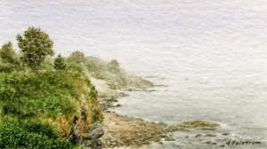 View from the Cliff Walk, Rhode Islan