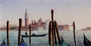 View of  San Giorgio Maggiore, italy