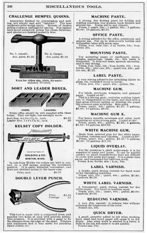 Perennial Designs: 1900 Golding & Co. Catalog